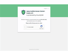 Tablet Screenshot of mediterranean-charter-boats.com